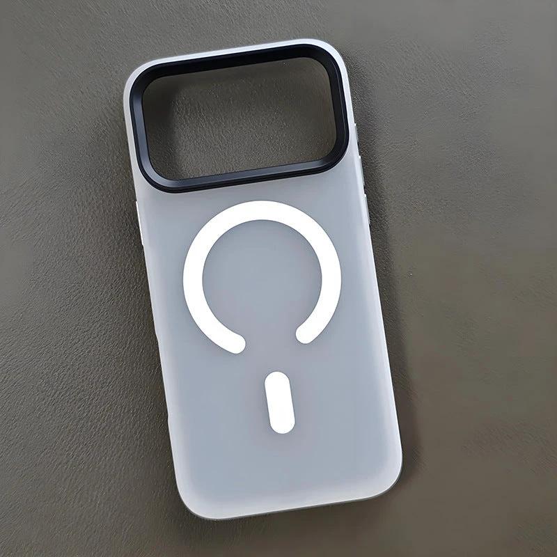 Applicable To 17promax Phone Case New Magnetic Simple Skin Sense Drop-resistant Protective Cover by GJG Denim