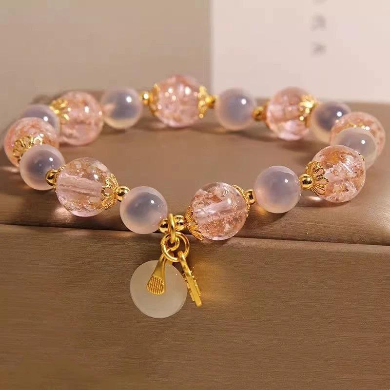 Natural Heart Agate Bracelet For Women by GJG Denim