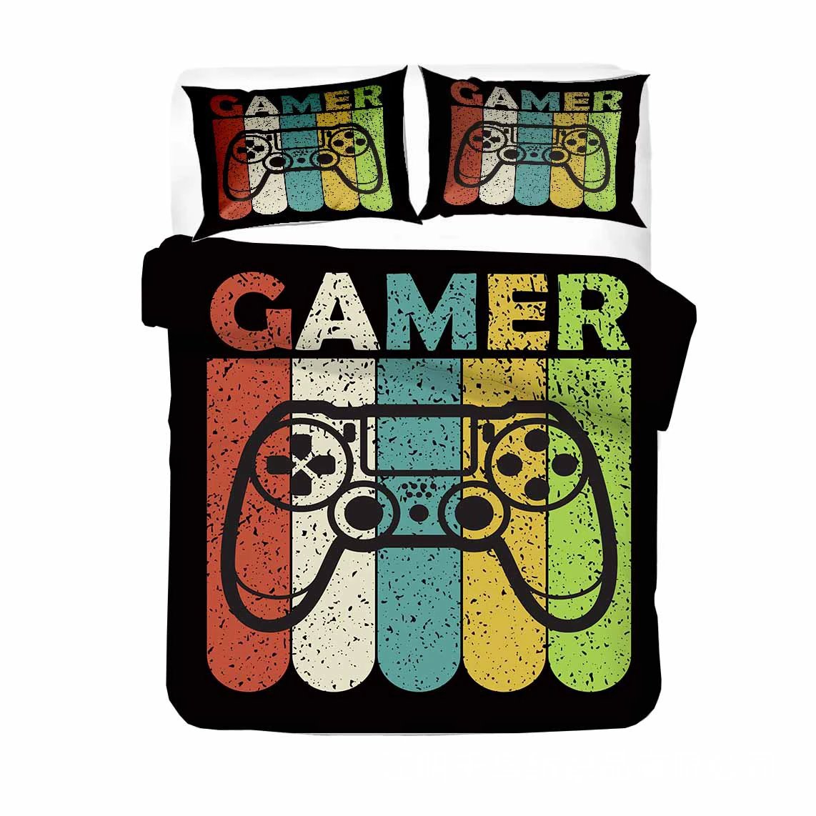 Digital Printed Gamer Bedding by GJG Denim