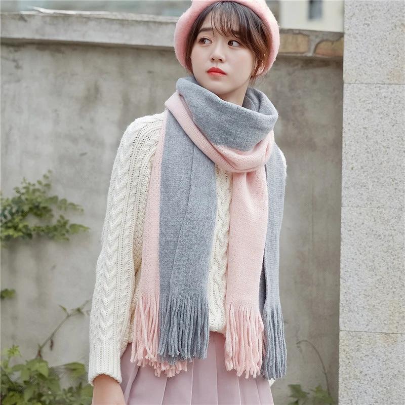 Men's Cashmere Color Matching Scarf by GJG Denim
