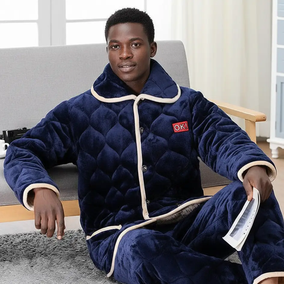 Men's Quilted Pajamas by GJG Denim