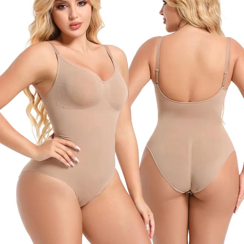 Dropship Seamless Boyshorts Shapewear Slimming Fajas Bodysuit Plus Size Faha Sculpt Body Shaper For Women Seamless Shapewear by GJG Denim