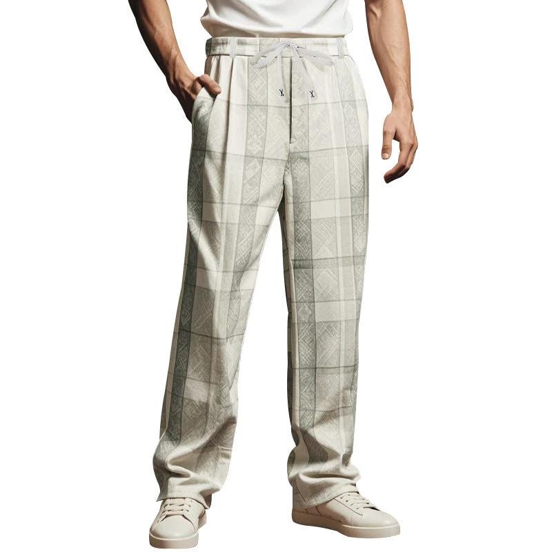 Men's Business Casual Loose Simplicity Pants by GJG Denim