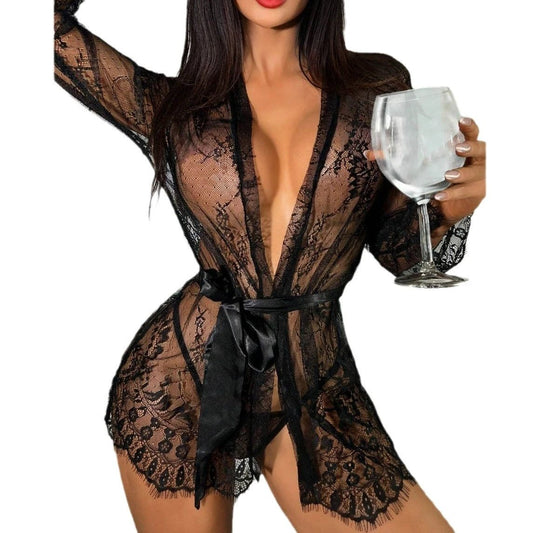 New Lace See-through Pajamas For Women by GJG Denim