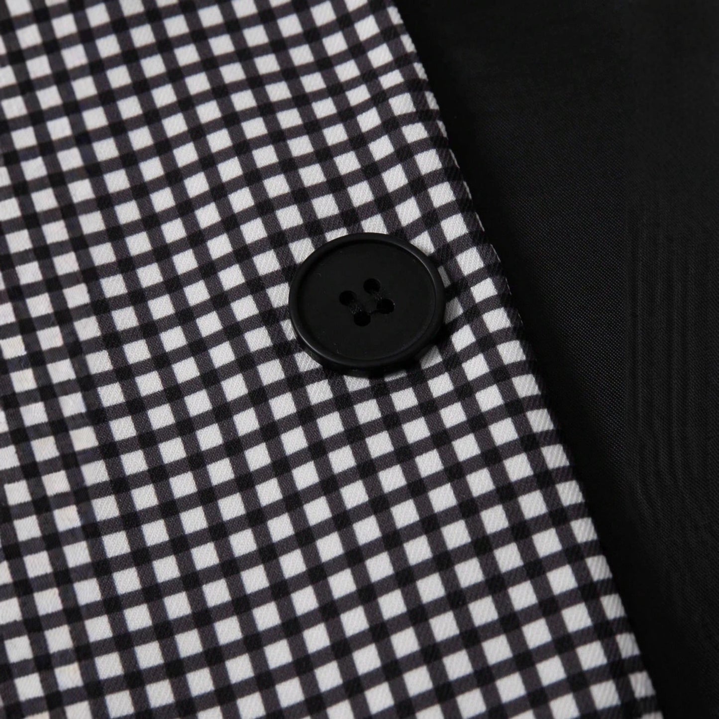 Men's Plaid Slim-Fit Business-Casual Suit Set by GJG Denim