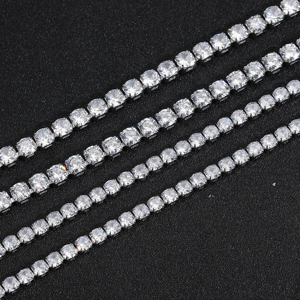 Spring-clasp Zircon Stainless Steel Men's Bracelet by GJG Denim