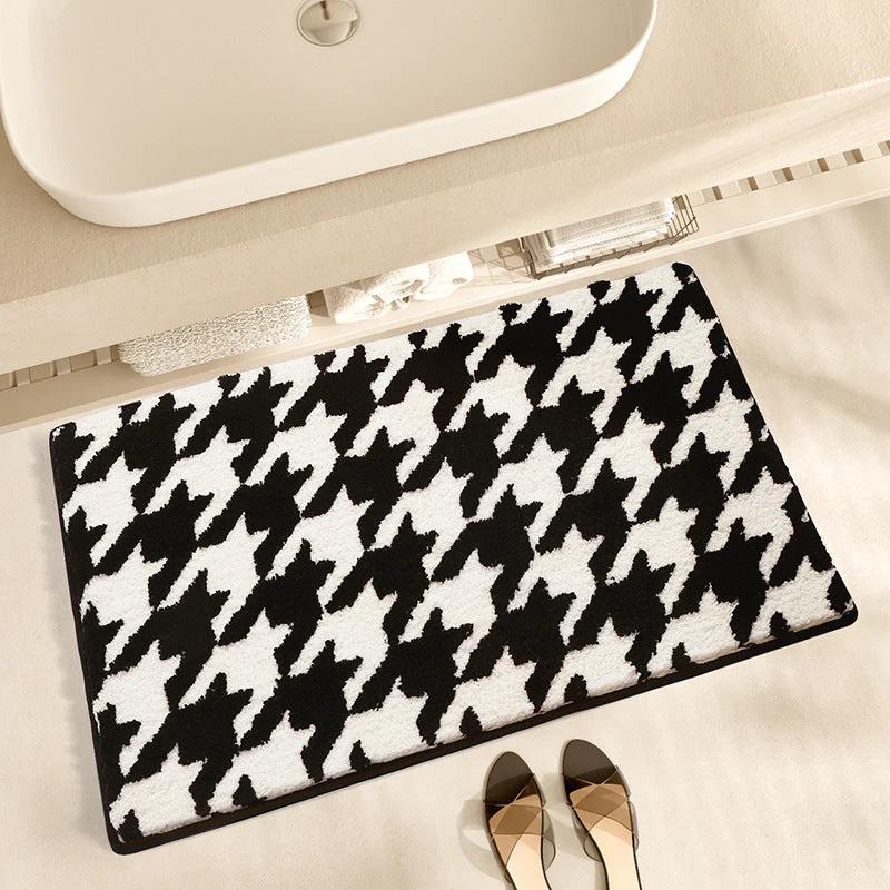 Simple Bathroom Absorbent Anti-slip Mat by GJG Denim