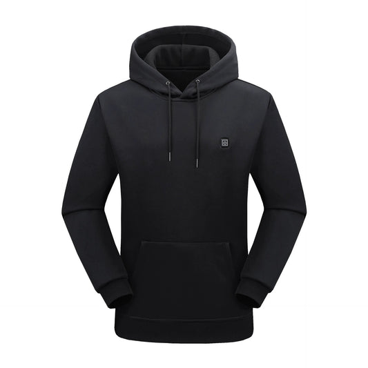 Men's Thermal Electric-Heated Hoodie With A 9-Zone Heating System by GJG Denim
