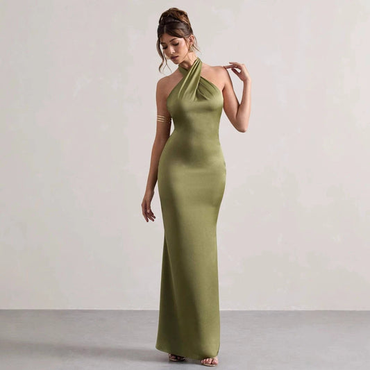 Halter Slim Fit Dress by GJG Denim
