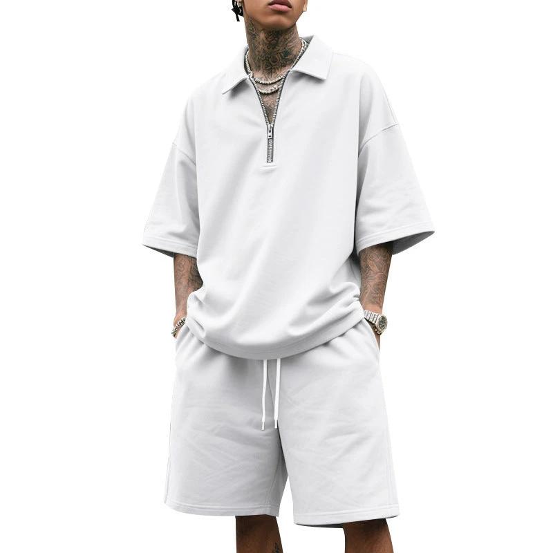 Lapel Suit Men's Summer Two-piece Set Loose by GJG Denim