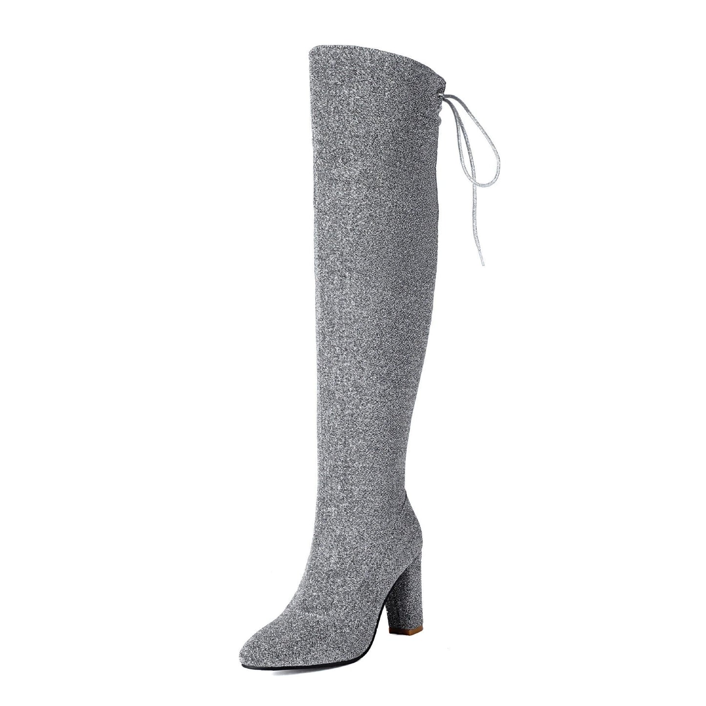 Over-the-knee Nightclub Knight 40-47 Large Size Boots by GJG Denim