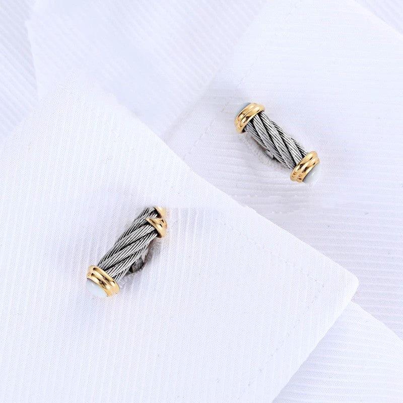 Men's Stainless Steel Cufflink by GJG Denim