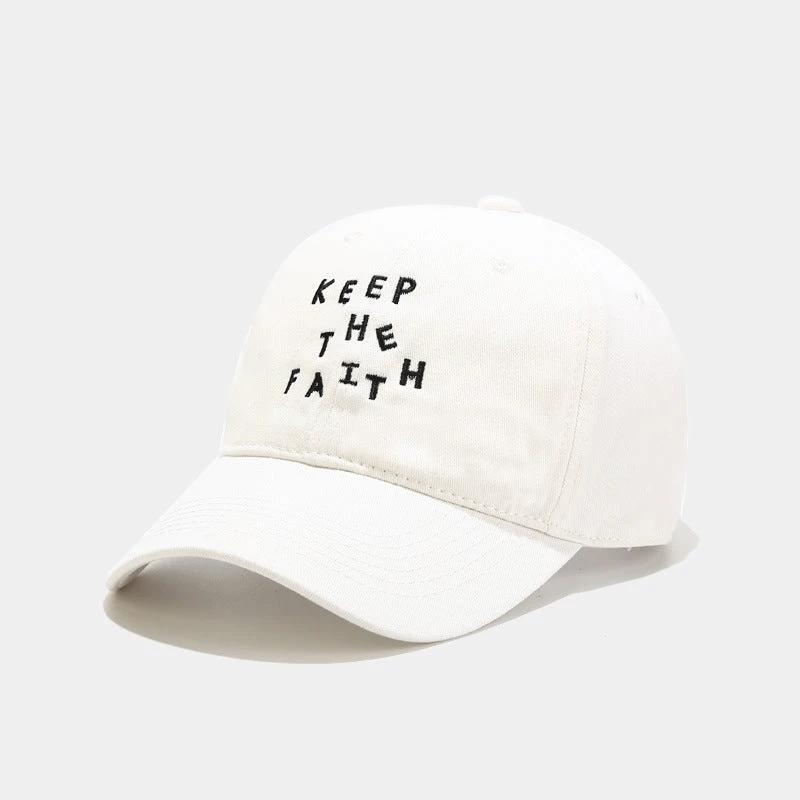 Men's "Keep The Faith" Embroidered Baseball Cap by GJG Denim