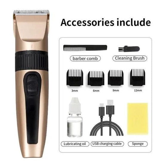 Professional Hair Clippers Trimmer Mens Barber Hair Cutting Kit Machine Cordless by GJG Denim