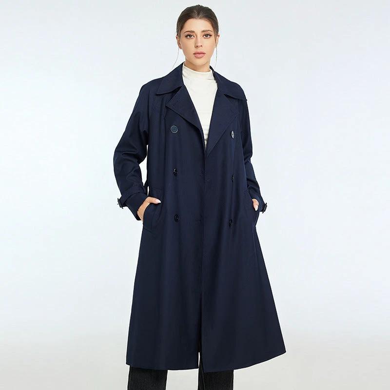 Trench Autumn And Winter Women's Mid-length High-grade Sense Petite Coats by GJG Denim