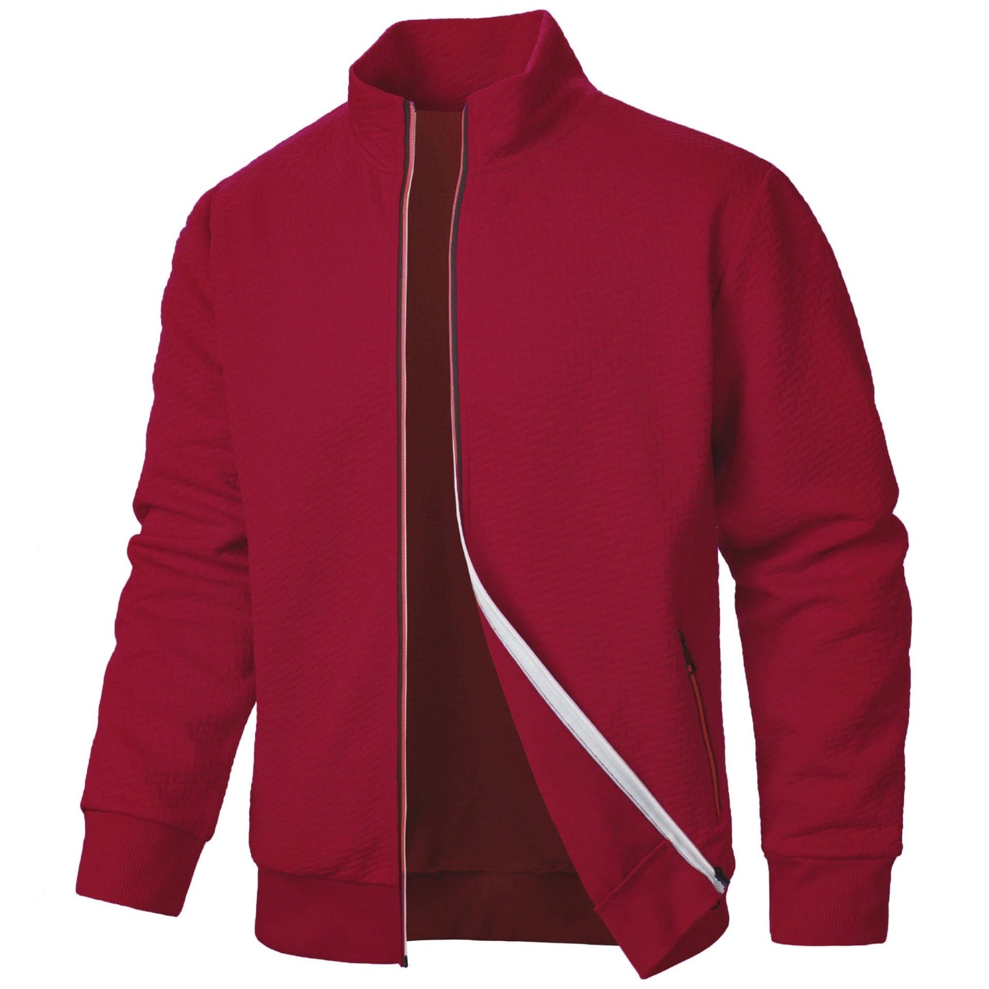 Men's Casual Jacquard Cardigan by GJG Denim