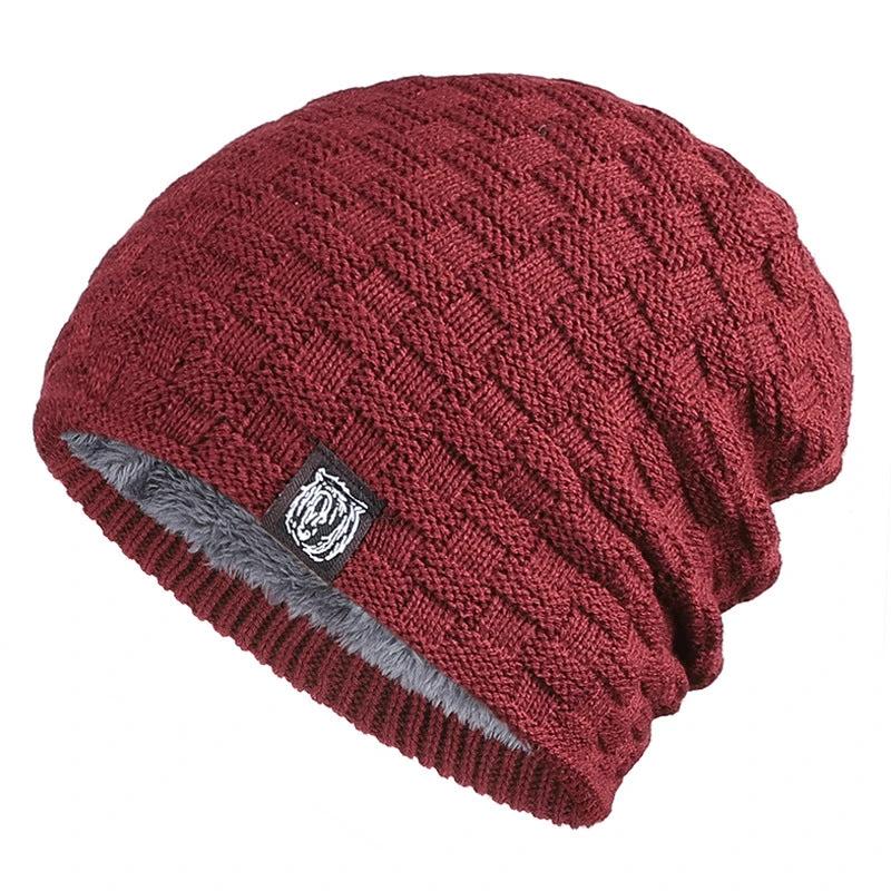 Men's Tiger Label Fleece Warm Beanie by GJG Denim