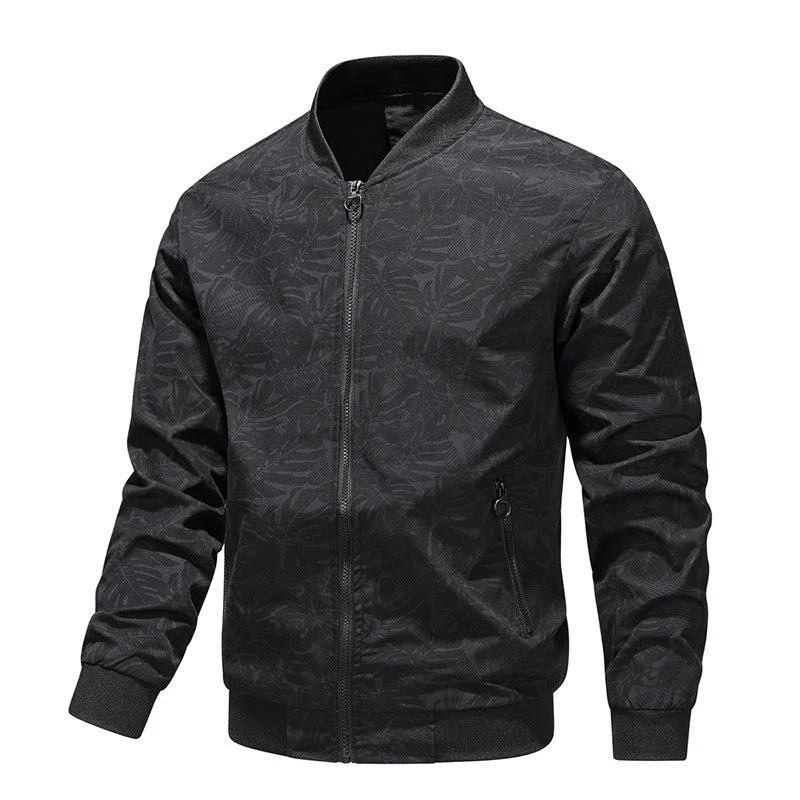 Men's Simple Zipper Quality Fabric Jacket by GJG Denim