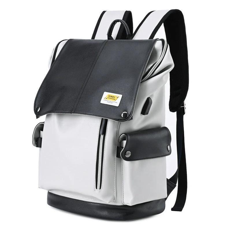 Large-capacity Water-resistant Backpack For Men by GJG Denim