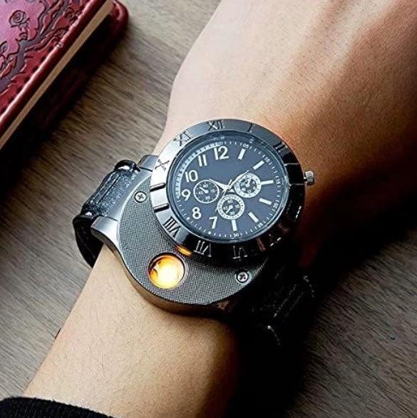 Men's Military USB Lighter Watch by GJG Denim