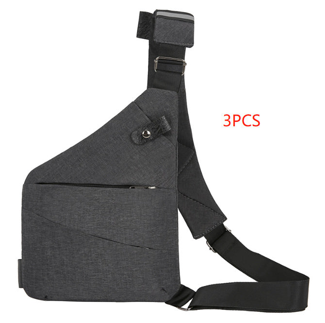 Men's Multifunctional Shoulder Bags Sports Chest Pack Bags by GJG Denim