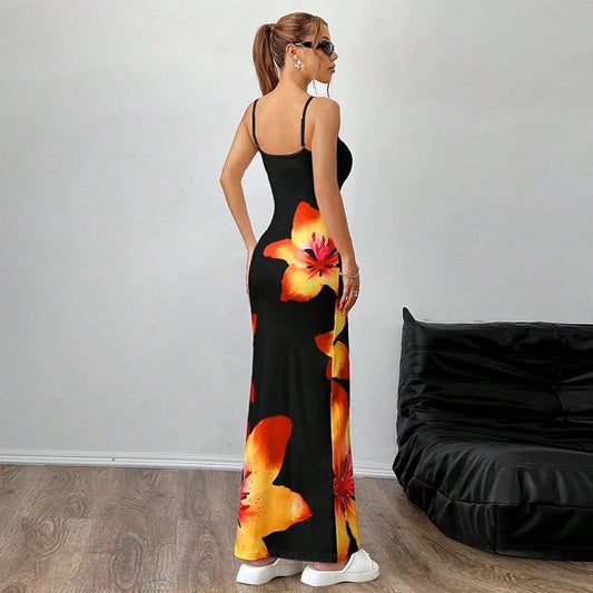 Sling floral print Dress by GJG Denim