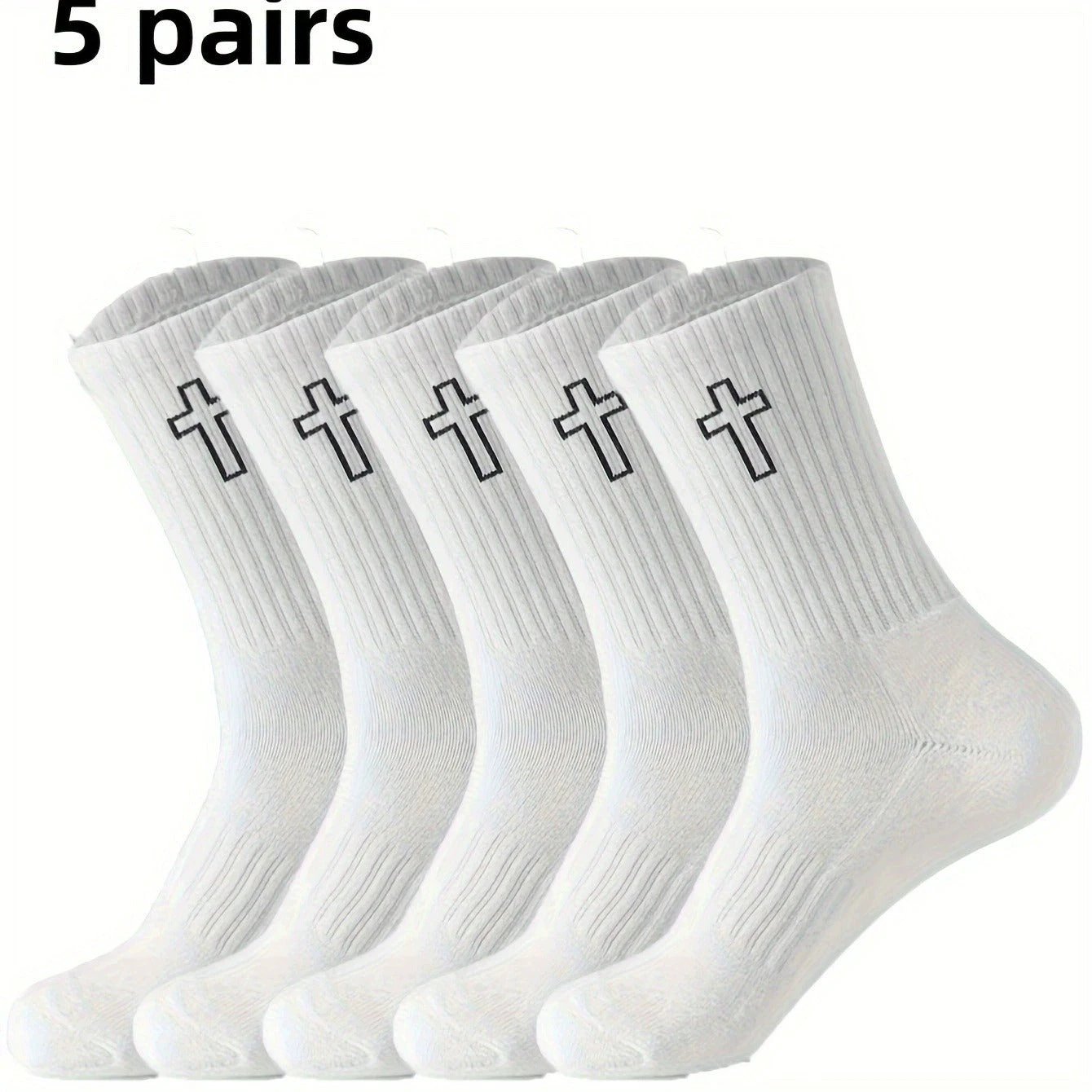 Men's Sweat Absorbing Leisure Mid-calf Socks by GJG Denim