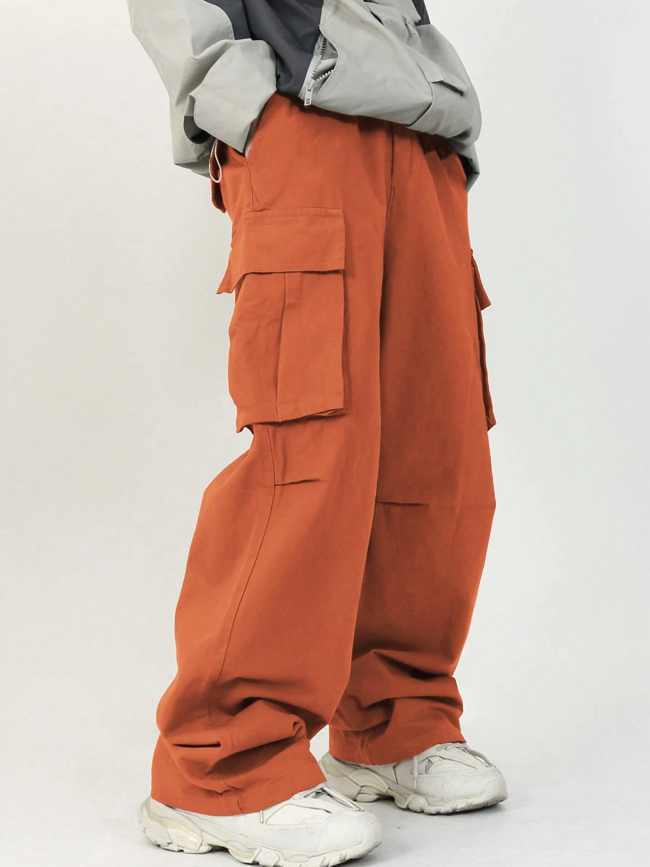 Men's Casual Loose Three-dimensional Pocket Cargo Pants by GJG Denim