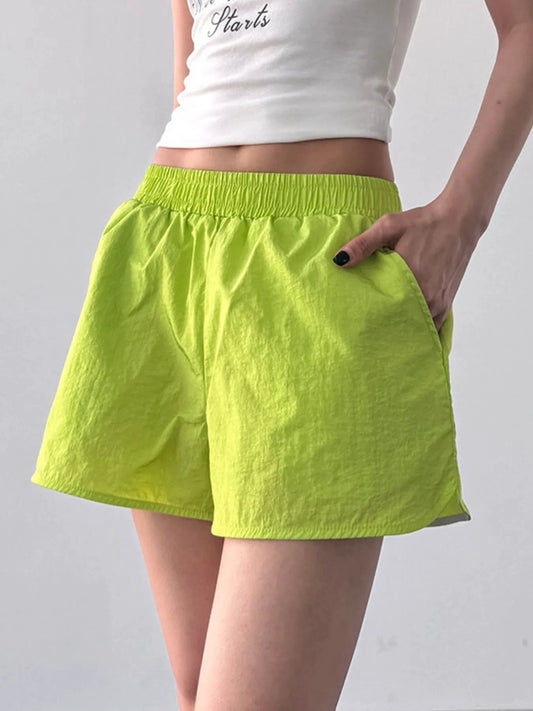 Elastic Waist Active Shorts by Lady Ros