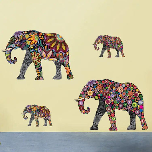 Elephant Living Room Decor Wall Sticker by GJG Denim