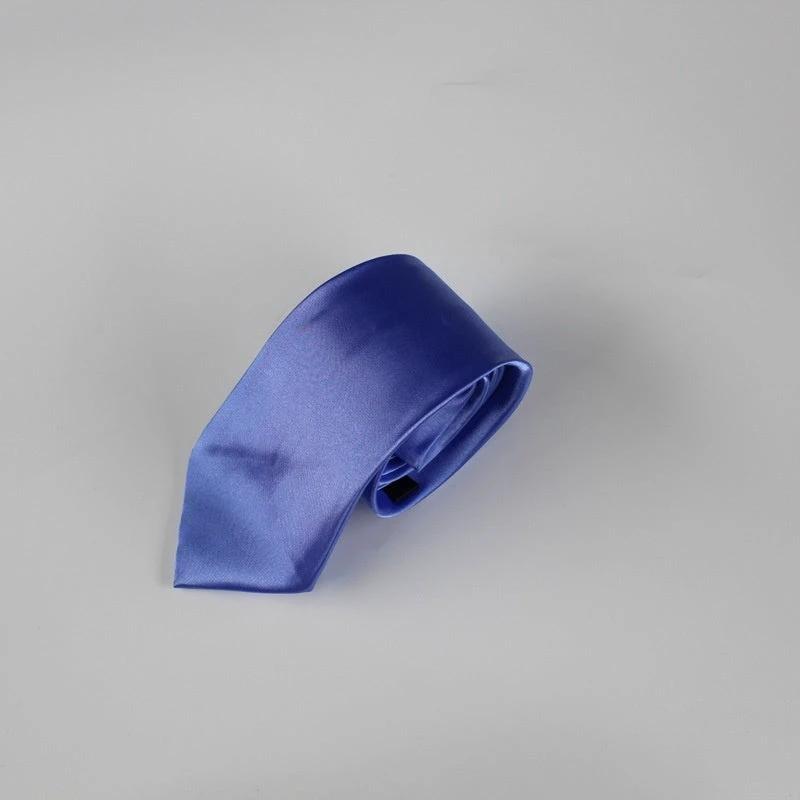 Men's 8cm Plain Suit Tie by GJG Denim