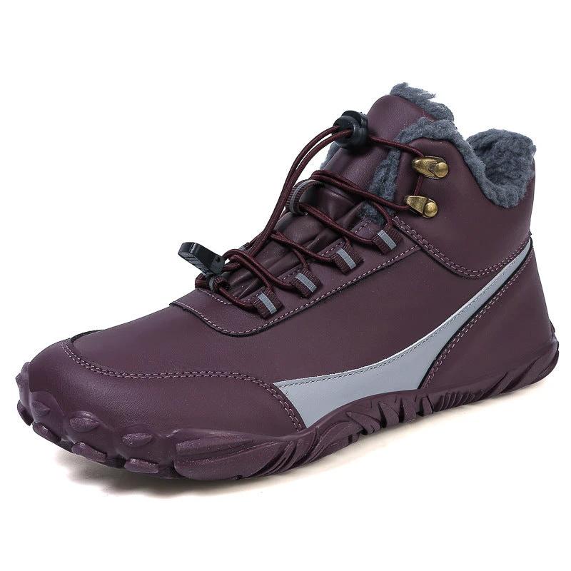 Men's Outdoor Sports Cotton Fleece-lined Warm Snow Boots by GJG Denim