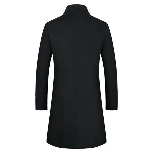Men's Business Casual Slim Fit Trench Coat by GJG Denim