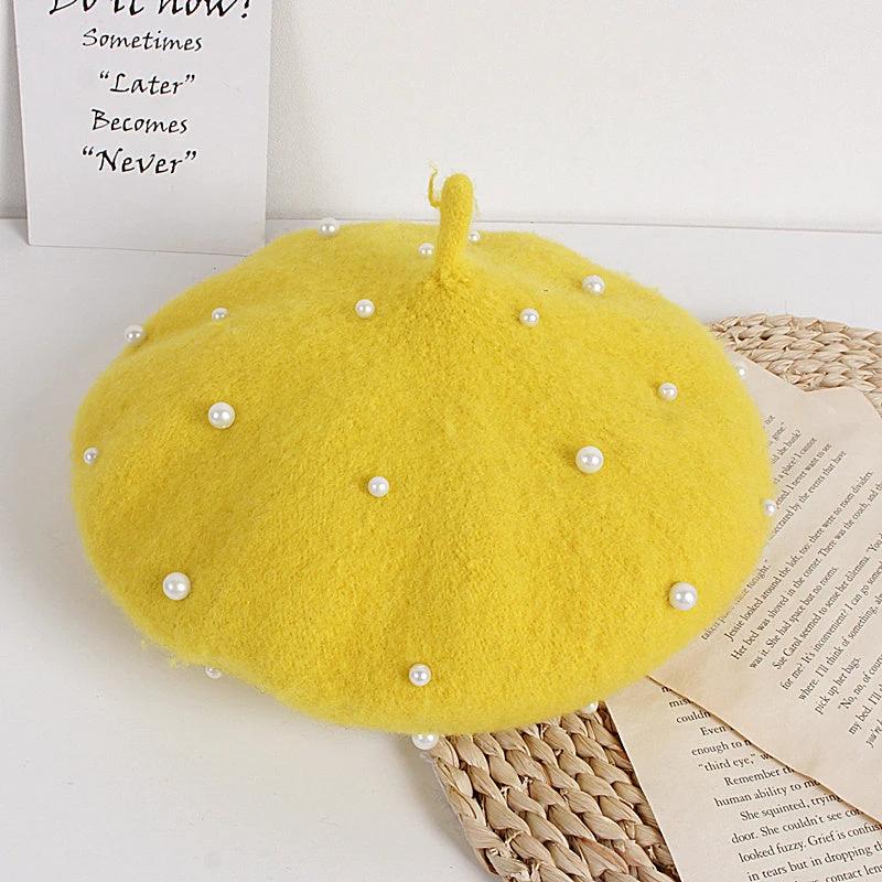 Beaded Princess Beret For Babies Or Children by GJG Denim