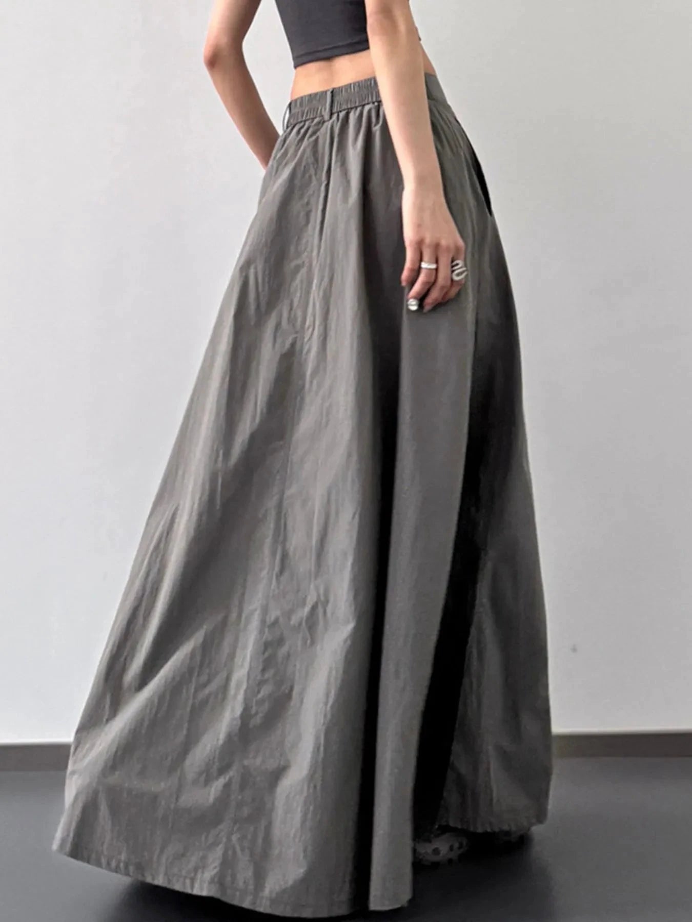 High Waist Slit Maxi Skirt by Lady Ros