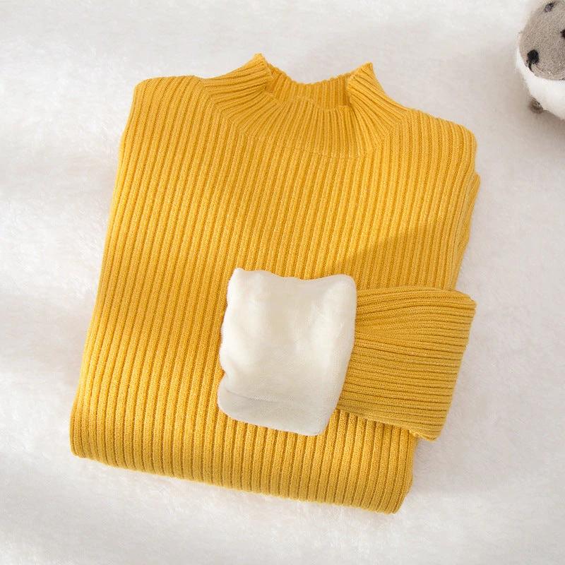 Children's Mock Neck Sweater Knitwear Top by GJG Denim