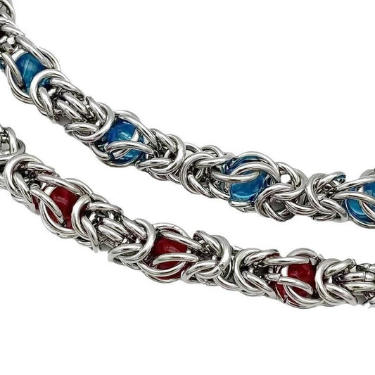 Sapphire Splice Necklace For Men by GJG Denim