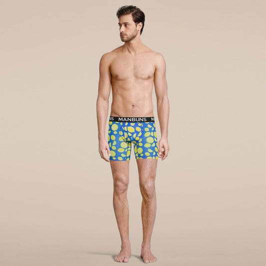 Men's Lemon Boxer Brief Underwear by MANBUNS
