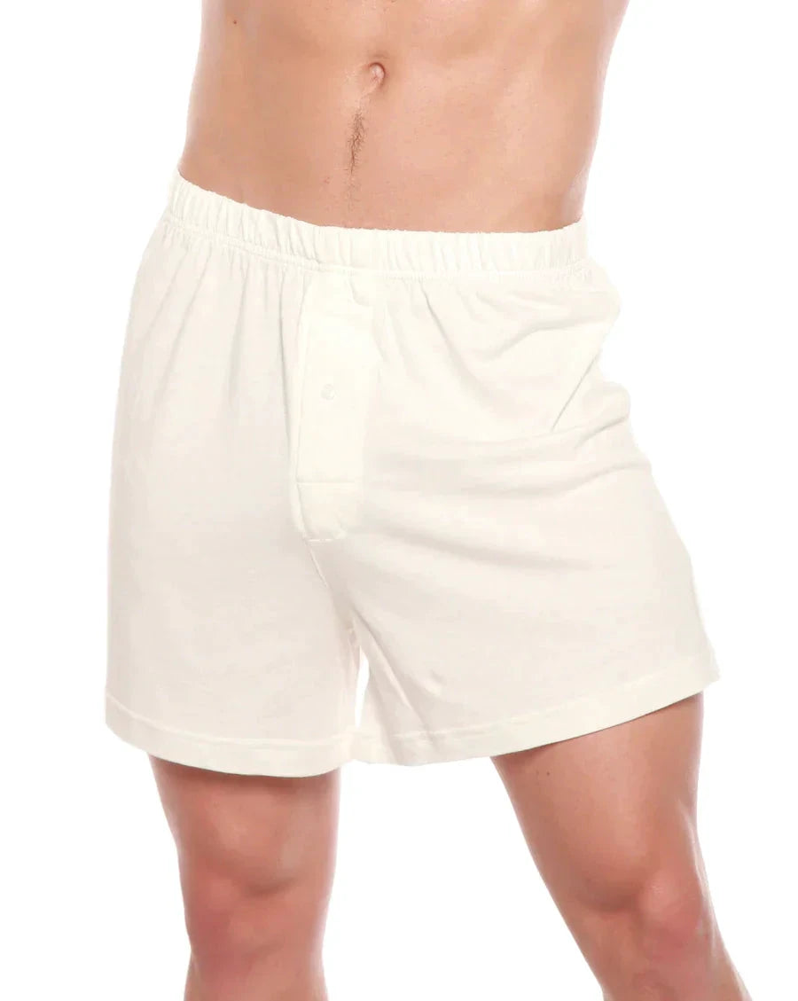 Men's Bamboo Viscose/Cotton Boxer Style Underwear Cream Color - 5-pack by Spun Bamboo