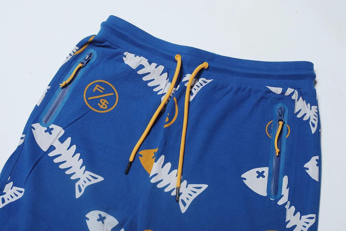 Fishscale Shorts (Blue) by Fly Supply Co