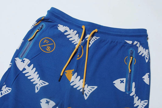 Fishscale Shorts (Blue) by Fly Supply Co