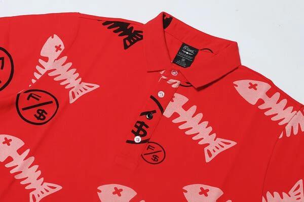 Fishscale Polo (Red) by Fly Supply Co