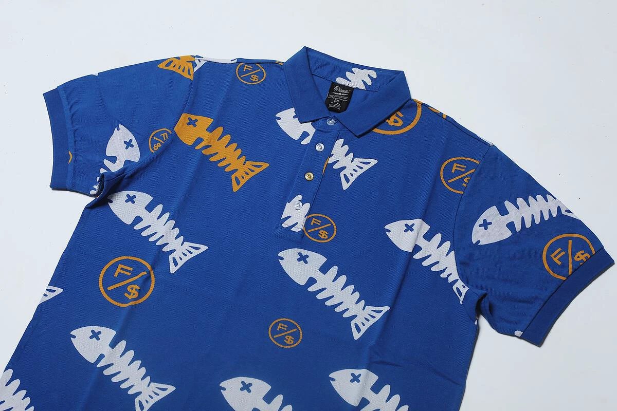 Fishscale Polo (Blue) by Fly Supply Co