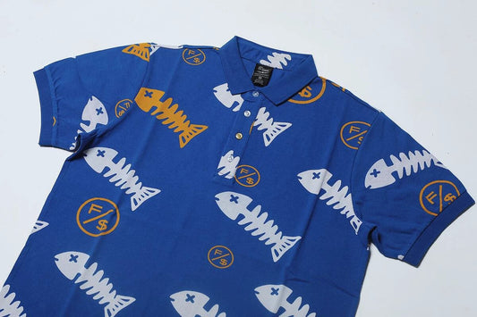 Fishscale Polo (Blue) by Fly Supply Co