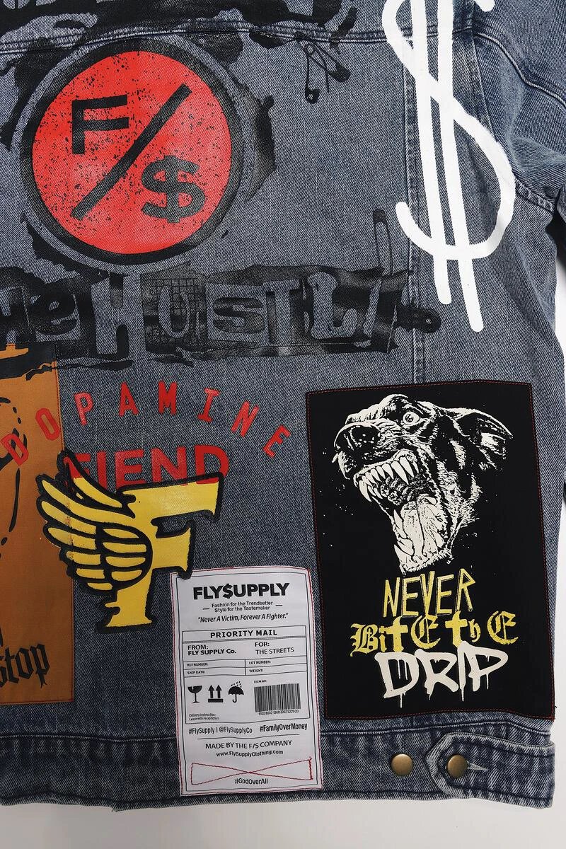 New Rich Denim Jacket (Denim) by Fly Supply Co