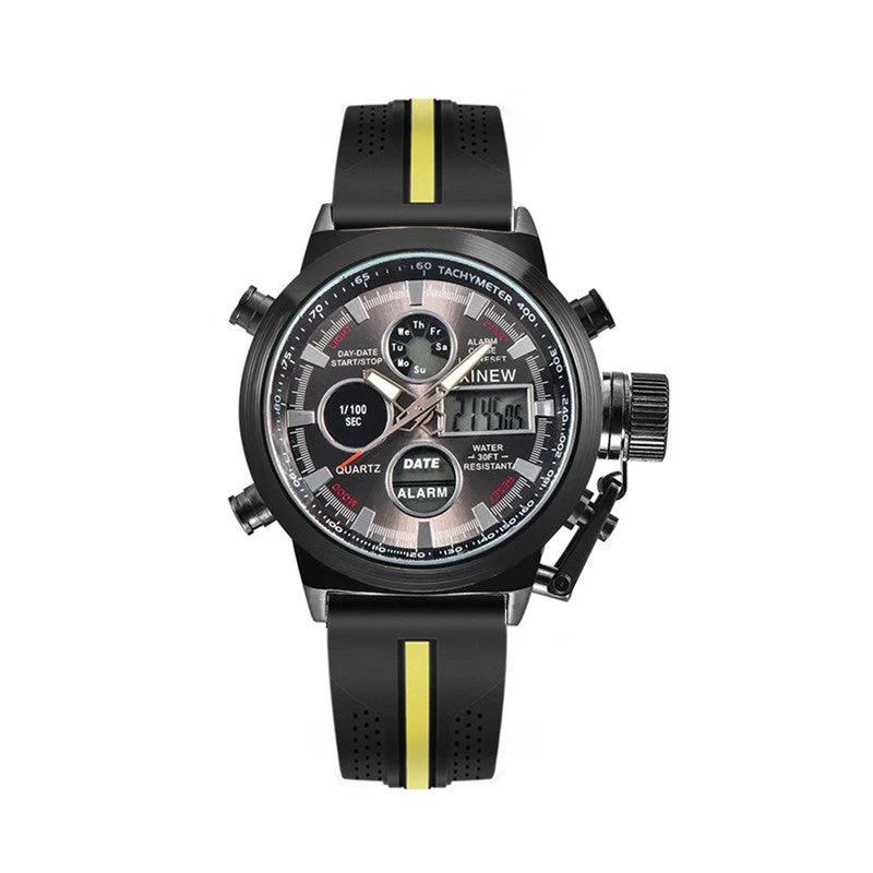 Men's Fashion Belt Multi-functional Watch by GJG Denim