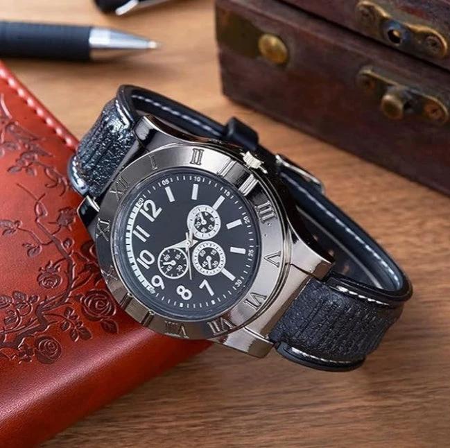 Men's Military USB Lighter Watch by GJG Denim