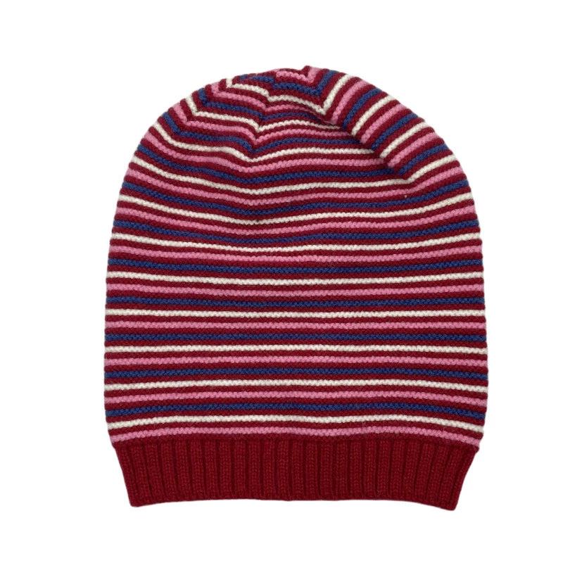 Men's Striped Knitted Warm Woolen Beanie by GJG Denim