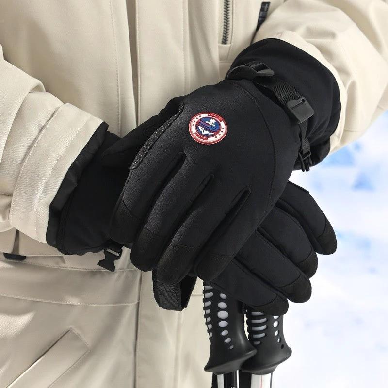 Winter Men's Warm Skiing Outdoor Sports Riding Gloves by GJG Denim