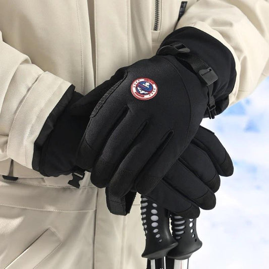 Winter Men's Warm Skiing Outdoor Sports Riding Gloves by GJG Denim